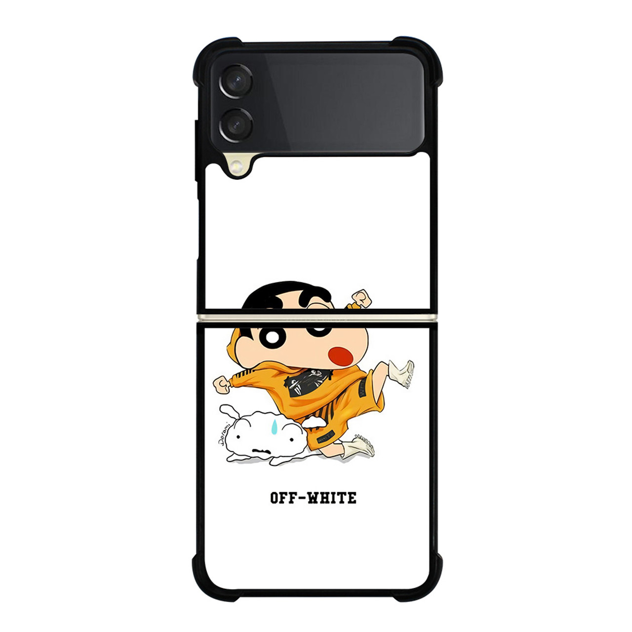 SHIN CHAN X OFF WHITE Samsung Galaxy Z Flip 3 Case Cover